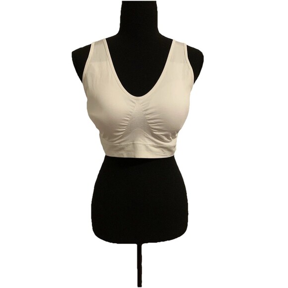 Truekind Everyday Throw On Wireless Bralette Size 3XL White Comfort - Picture 1 of 5